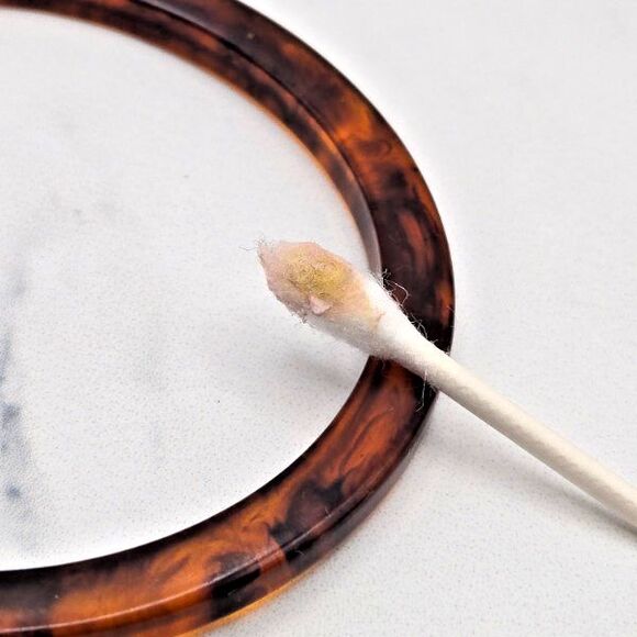 Vintage Bakelite Marbled Brown Root Beer & Black Tortoiseshell‎ Pattern Bracelet - Picture 4 of 5